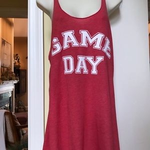 New with tag Next Level red Game Day tank top size large.